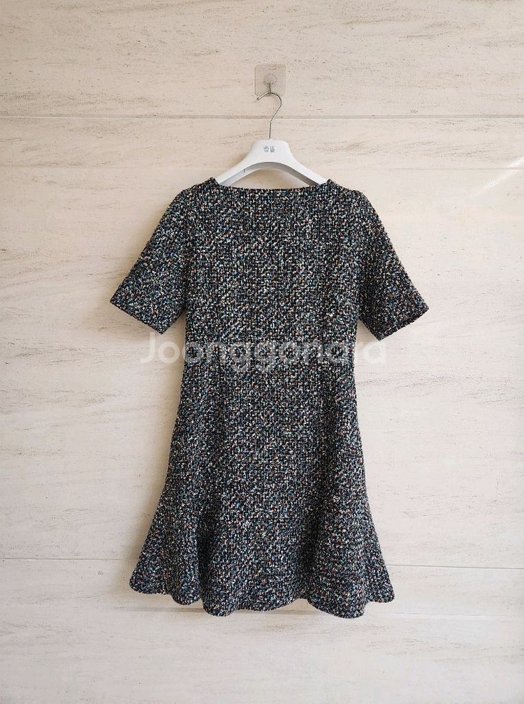 산드로 스퀘어넥 트위드원피스 55사이즈--6