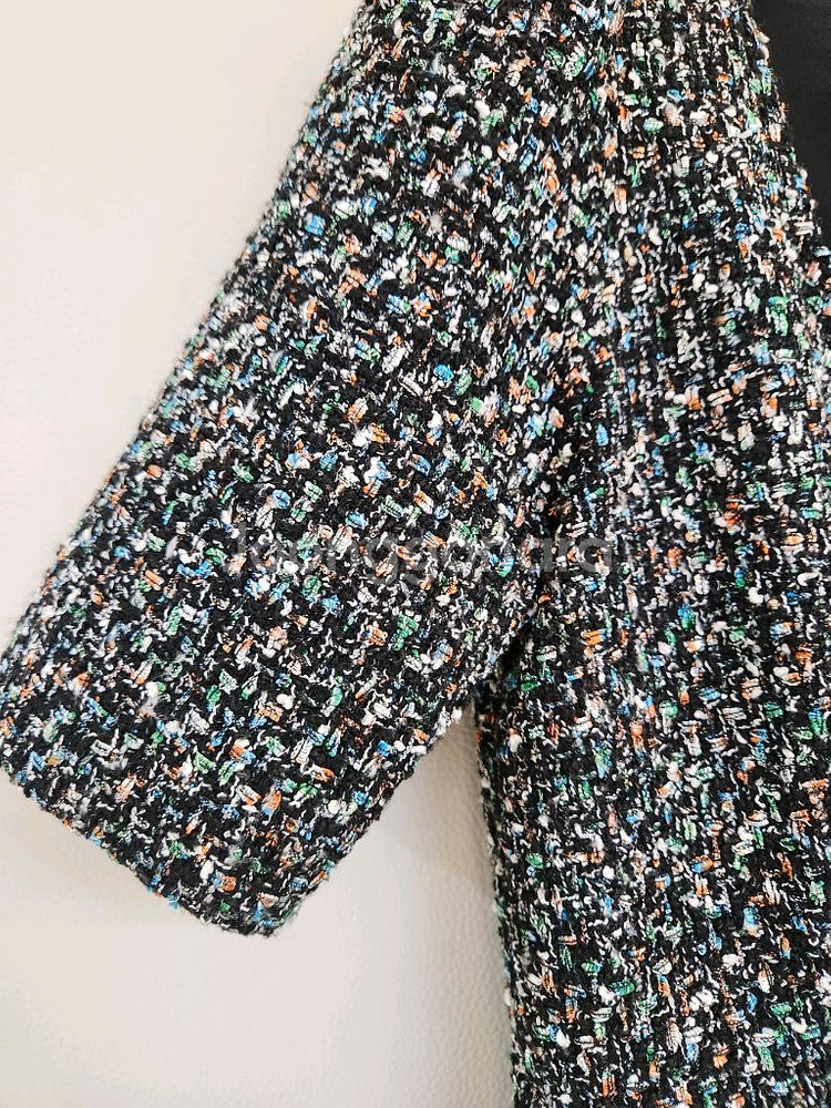 산드로 스퀘어넥 트위드원피스 55사이즈--8