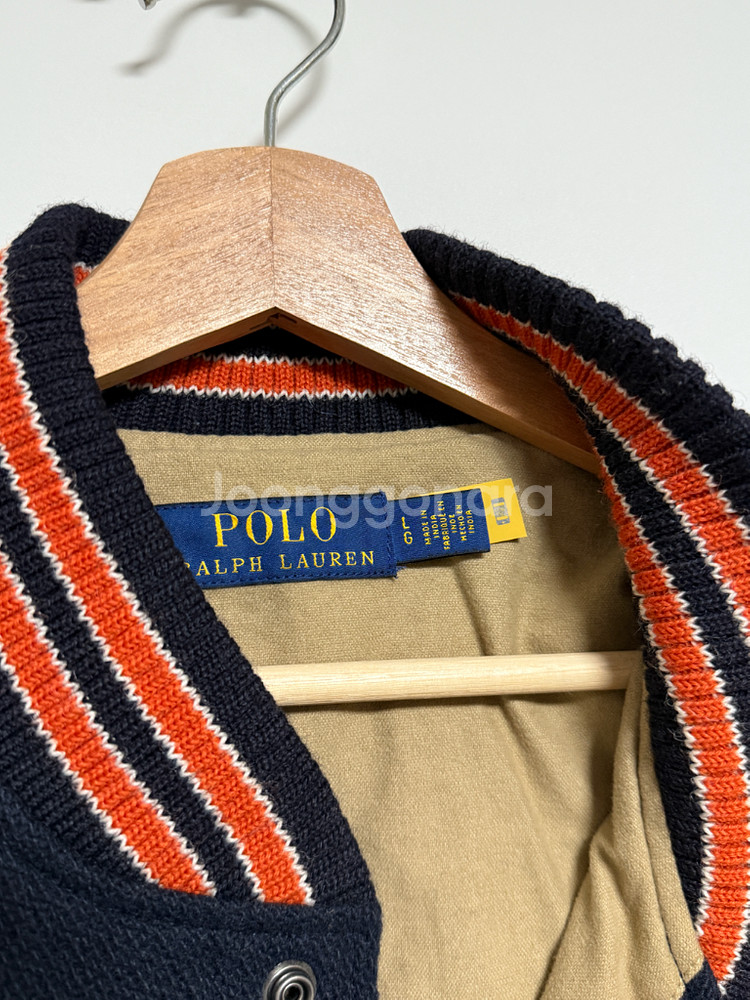 폴로 랄프로렌 바시티 / L사이즈 농구 베이스볼 자켓--3