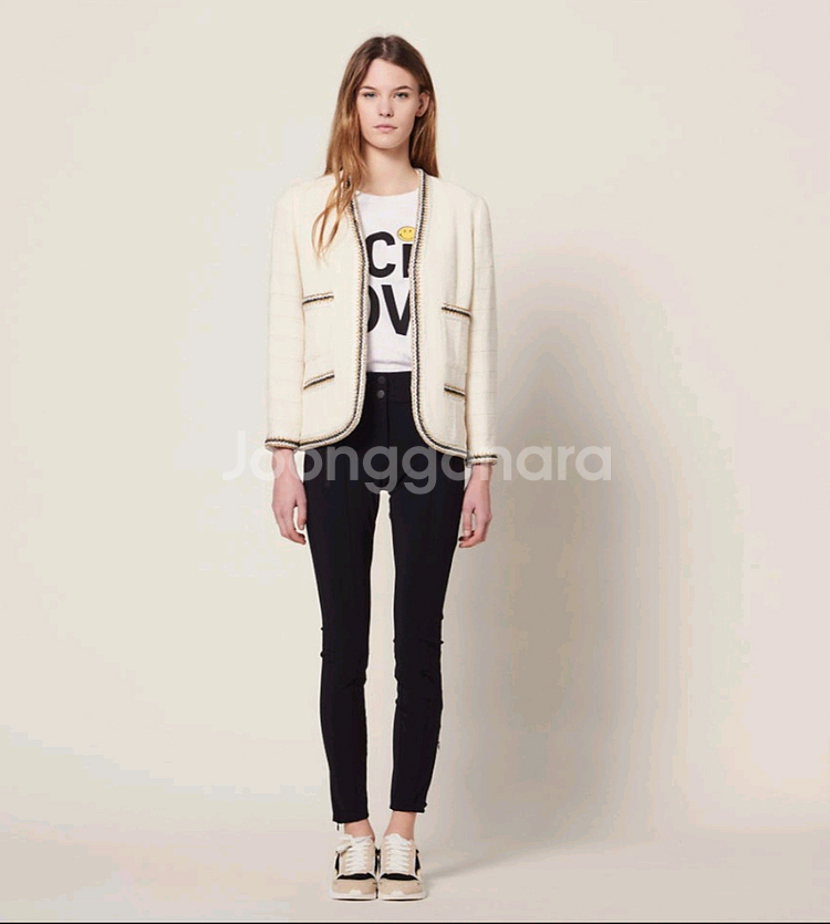 산드로 트위드 자켓 55사이즈--1