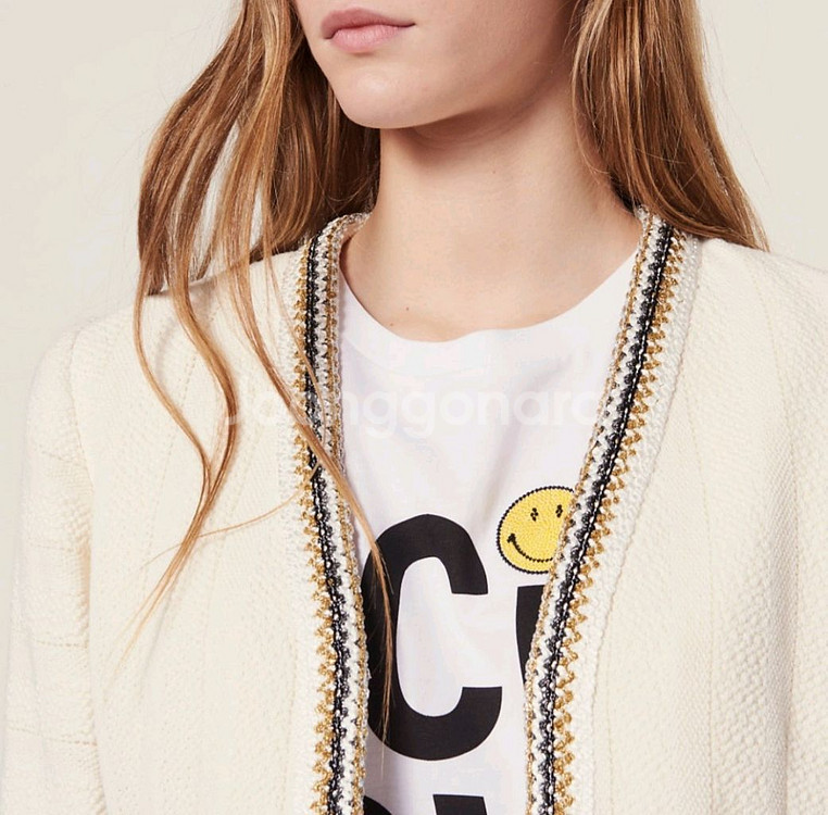 산드로 트위드 자켓 55사이즈--3