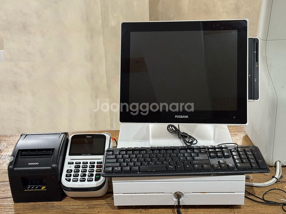 삼성키오스크와 포스뱅크 포스기와 단말기입니다.--1
