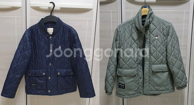 남아 여아 아우터 가디건 누빔점퍼 롱패딩 플리스집업--5