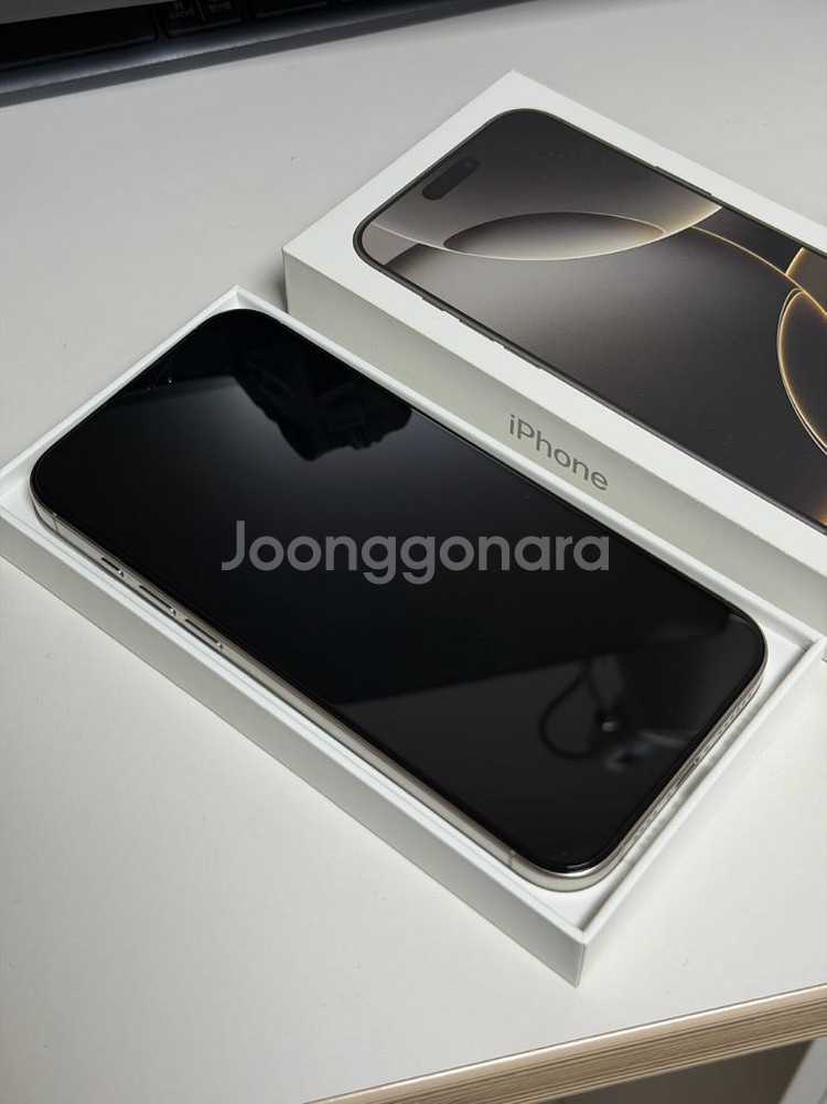 (카메라 무음) 아이폰 16 프로 맥스 512GB 네츄럴 거의 새제품--0