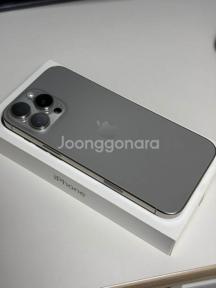 (카메라 무음) 아이폰 16 프로 맥스 512GB 네츄럴 거의 새제품--1