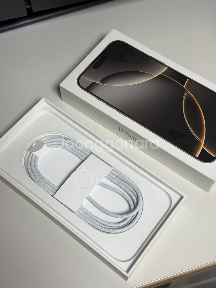 (카메라 무음) 아이폰 16 프로 맥스 512GB 네츄럴 거의 새제품--5