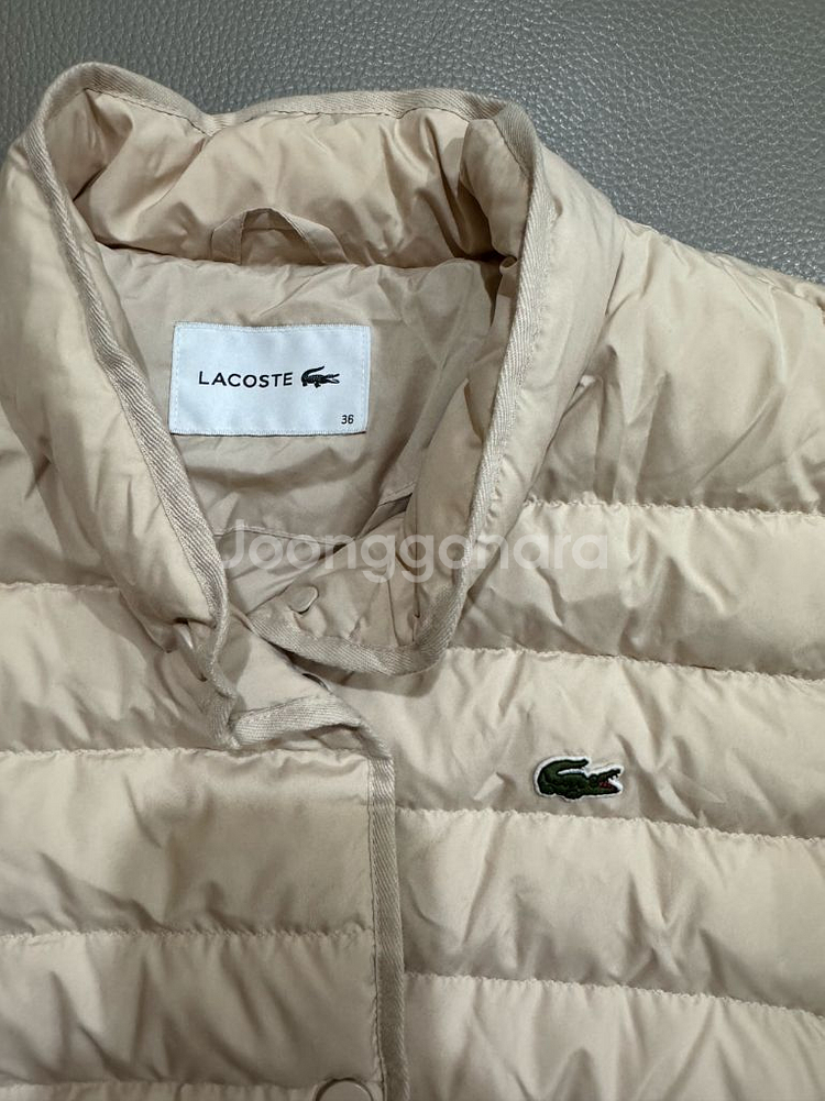 라코스테 여성 패딩 점퍼--1