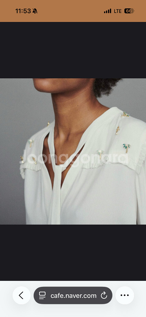 마쥬 야자 팬던트 블라우스--0