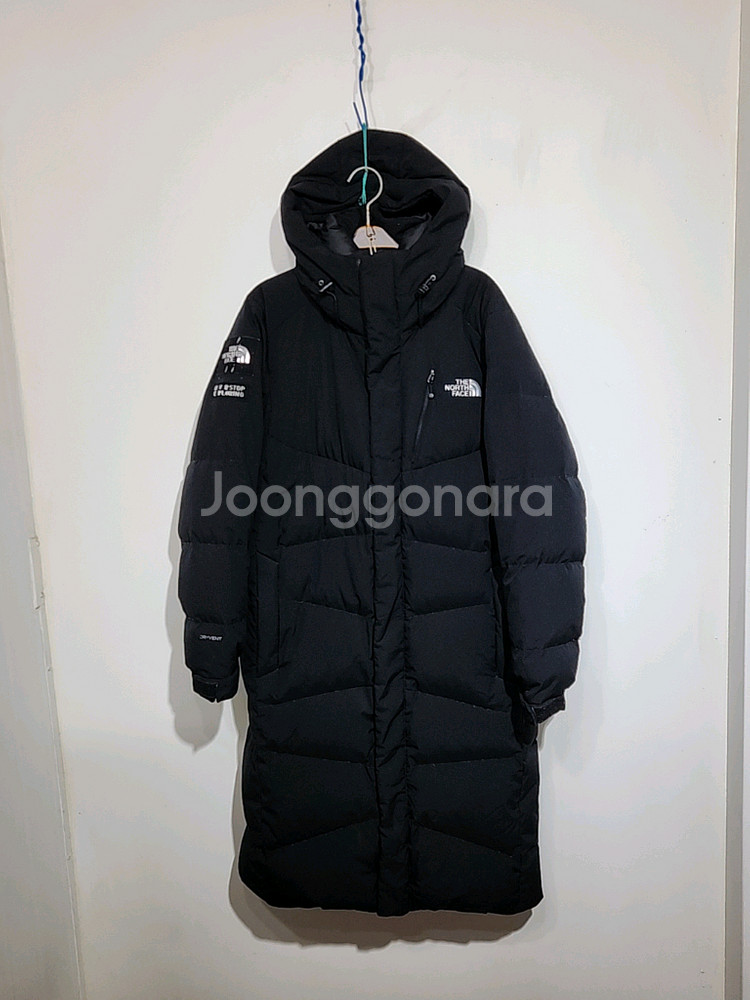 (S) 노스페이스 롱패딩 점퍼 블랙 거위털 구스다운 코트--0