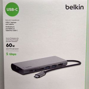 (미개봉) 벨킨 6in1 C타입 멀티 허브 F4U092