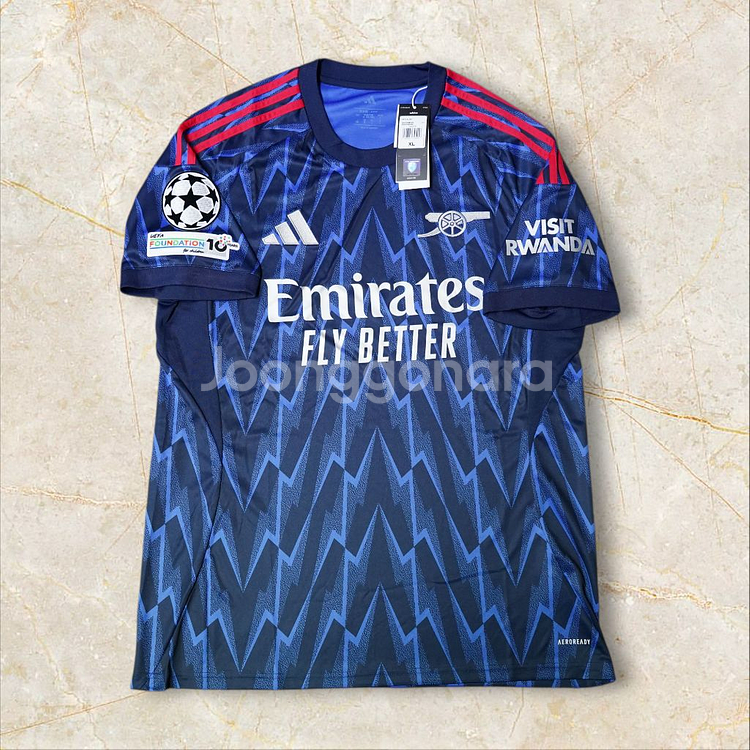 [국내 XL] 25/26 아스날 에제 챔스 어웨이 유니폼--3