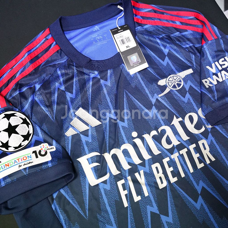 [국내 XL] 25/26 아스날 에제 챔스 어웨이 유니폼--6