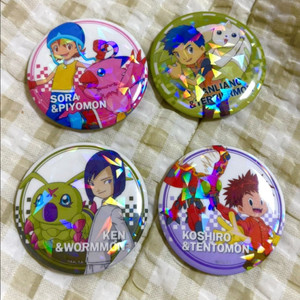 디지몬 어드벤처 팝업 전시회 랜덤 캔뱃지 굿즈 md 양도 판매