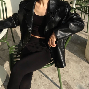 모듀스 모두스 modus 비건레더 라이더자켓 블랙가죽자켓 레더자켓