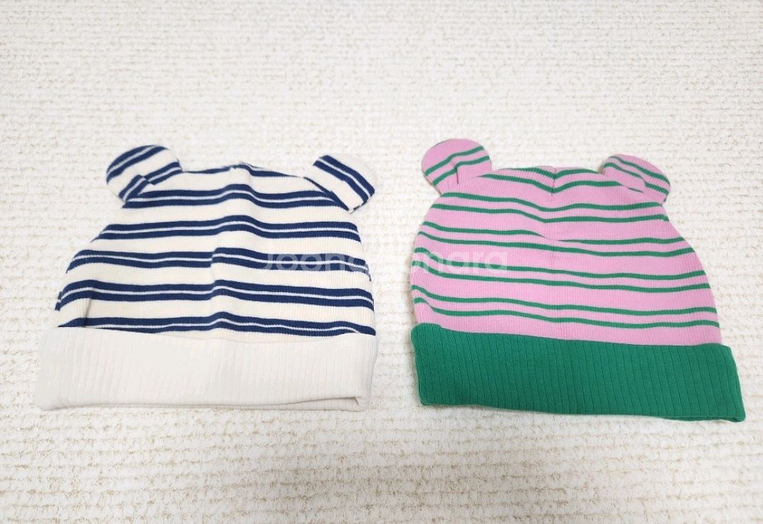 아기 모자 2개 세트--0