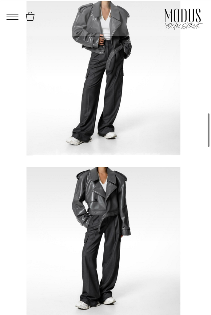 모듀스 모두스 여성 가죽 라이더 재킷 블랙가죽자켓 레더자켓--2