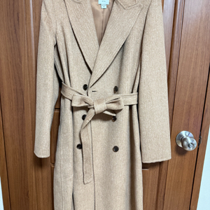 여성 울 롱코트