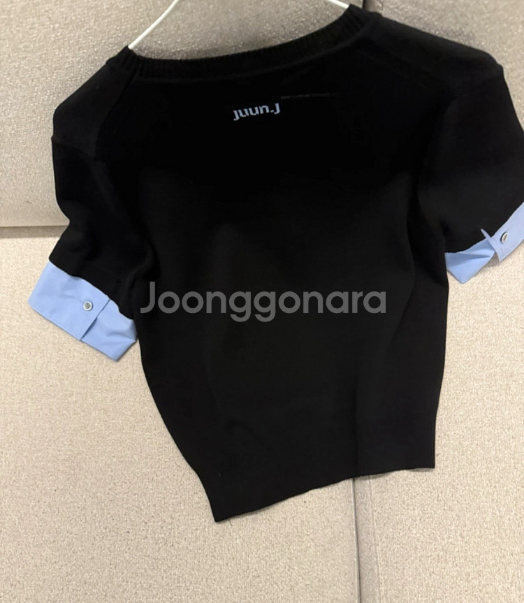 준지 반팔 니트--0