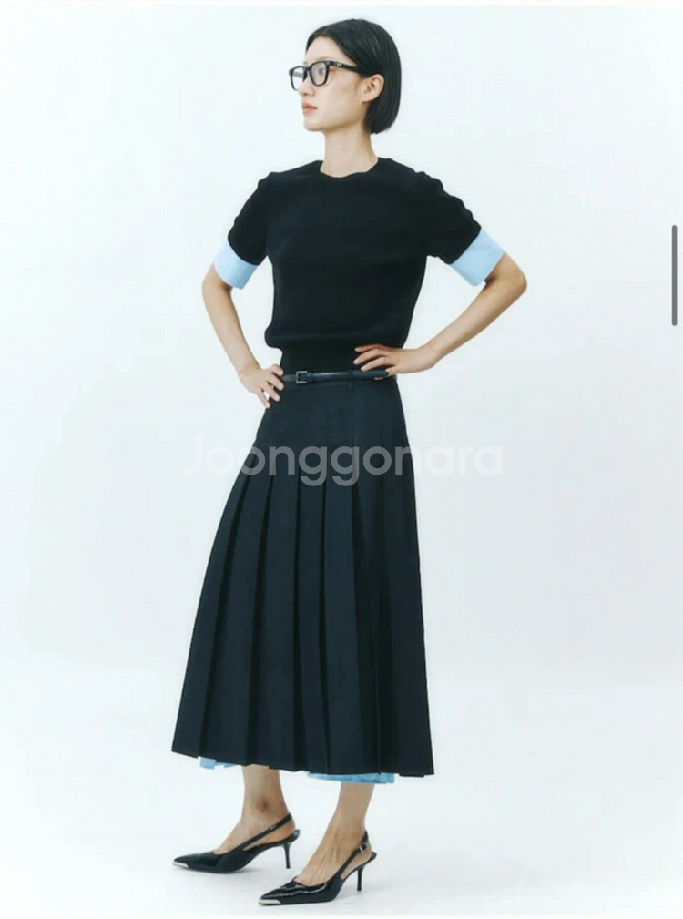 준지 반팔 니트--2