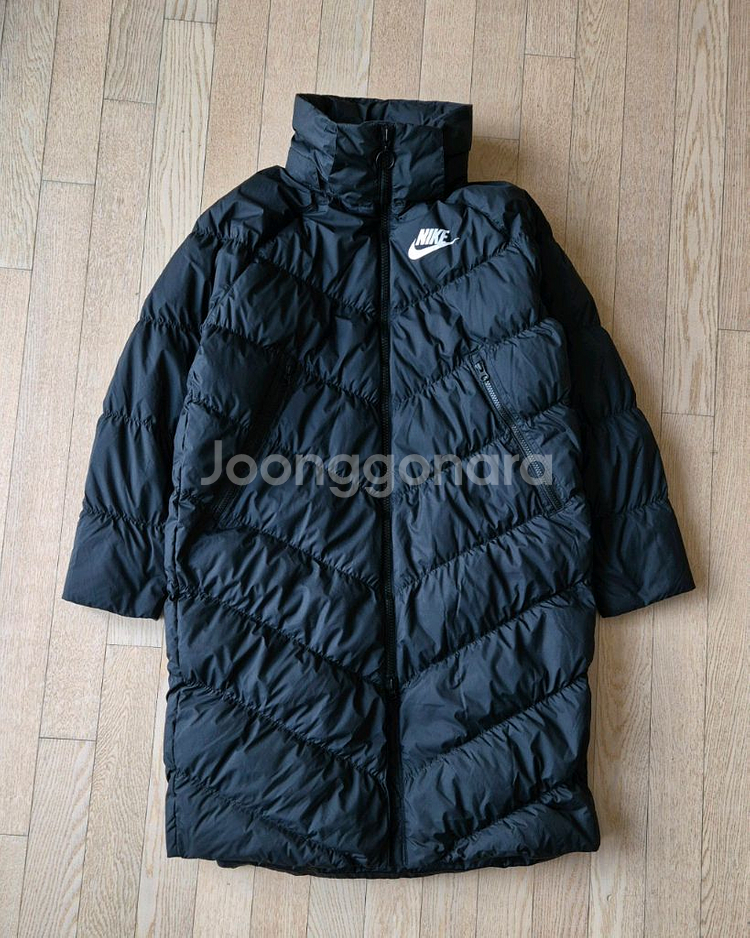 나이키 우먼스 다운 필 롱패딩 그레이 덕다운 사이즈80--0