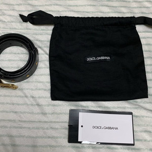 돌체앤가바나 벌 패턴 레더벨트