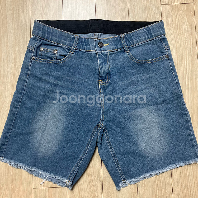 밴딩 스판 청반바지--3