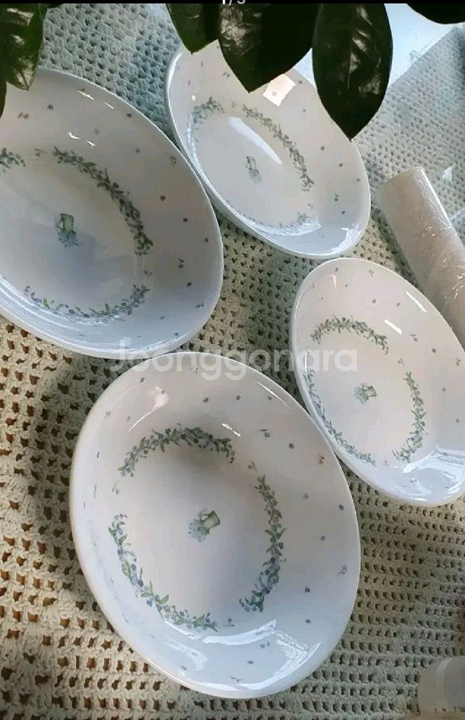 코렐 빨대밥그릇 4개 세트--0