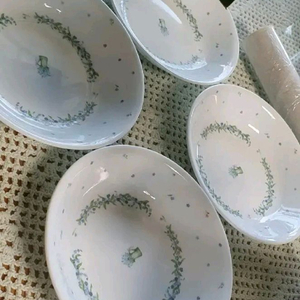 코렐 빨대밥그릇 4개 세트