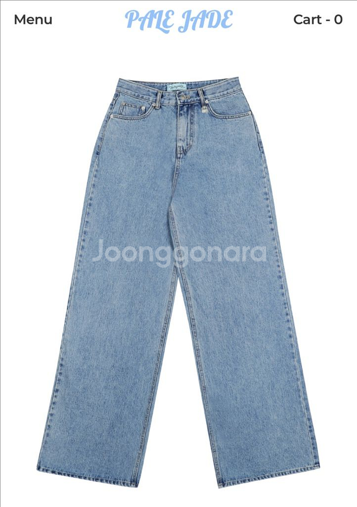 페일제이드 와이드 데님 팬츠 페일제이드청바지--0