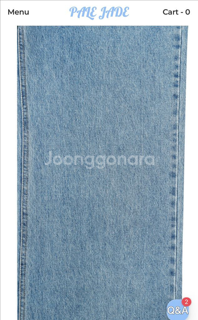 페일제이드 와이드 데님 팬츠 페일제이드청바지--1