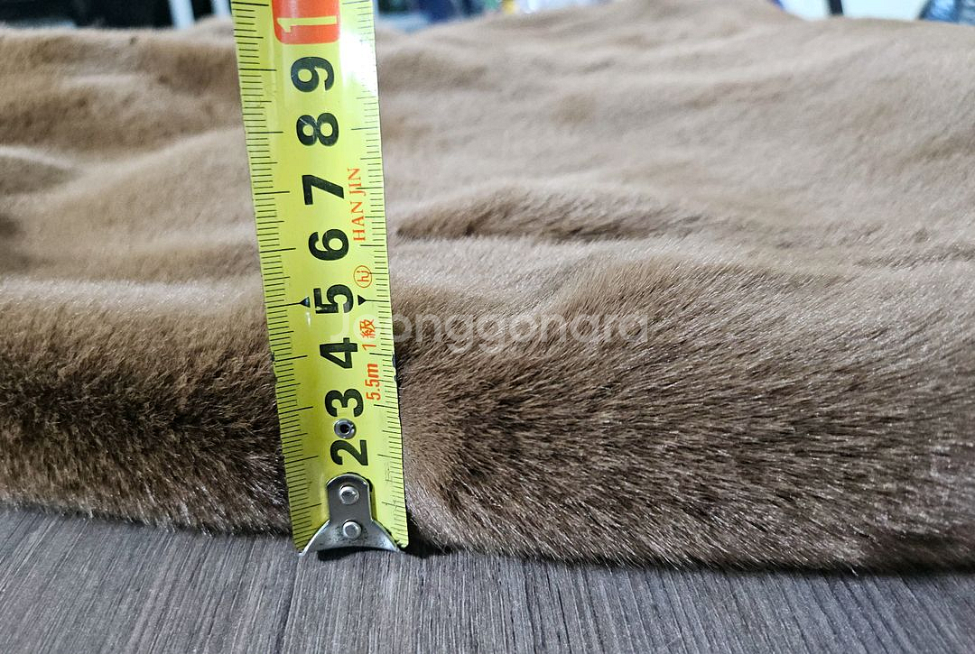 Merry.J 브라운 인조 퍼 조끼 M--8