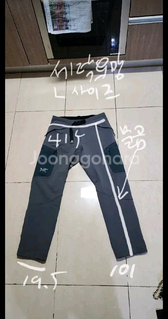 아크테릭스 감마 AR 팬츠 L / 노스페이스 눕시700 조끼--9