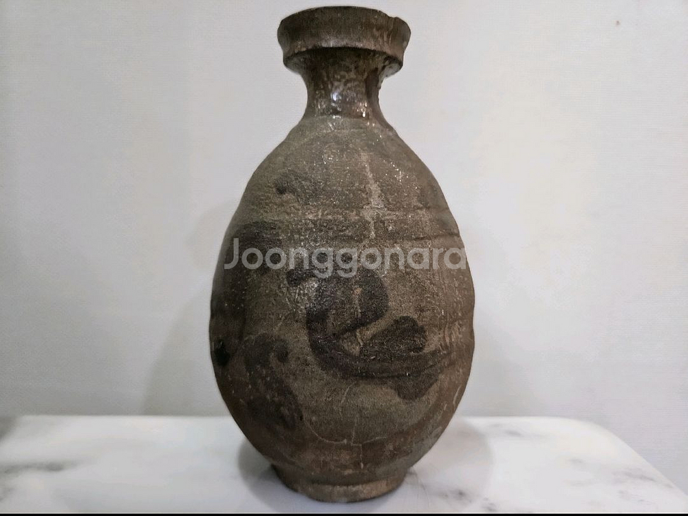 빈티지 도자기 꽃병--0