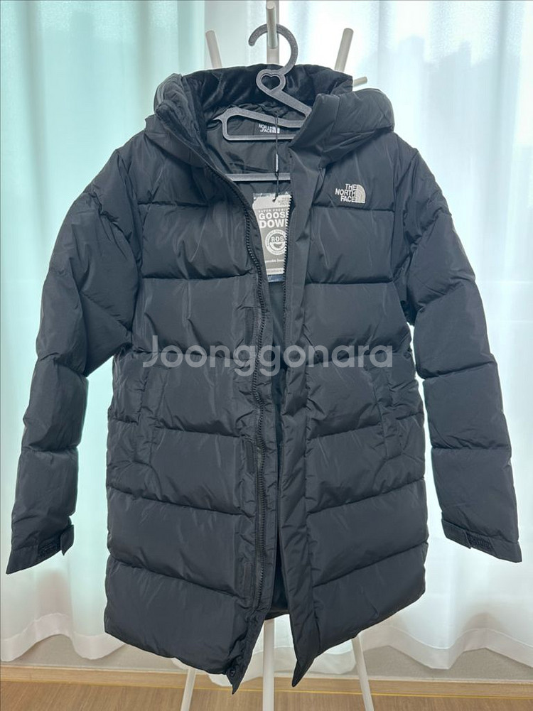 노스페이스 키즈 구스다운 롱패딩 150--0