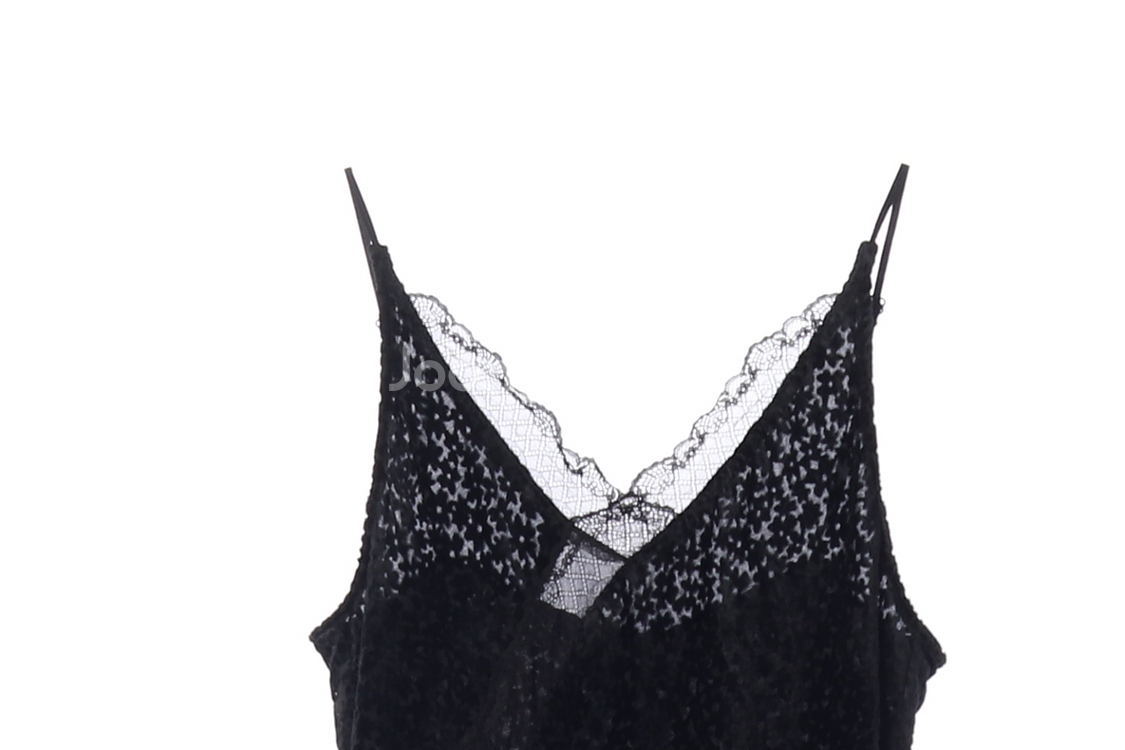 (새상품)[M]시슬리 블랙 플로럴 쉬폰 레이스 나시 원피스 슬립드레스--1