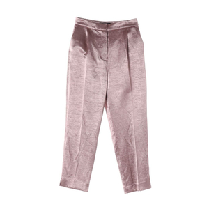 [XS]자라 메탈 핑크 핀턱 와이드 슬랙스 팬츠 바지