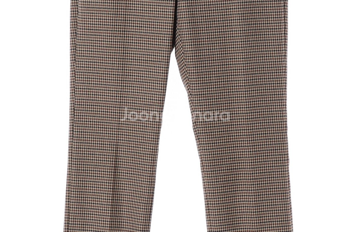 [S]자라 베이지 체크 슬랙스 바지--2