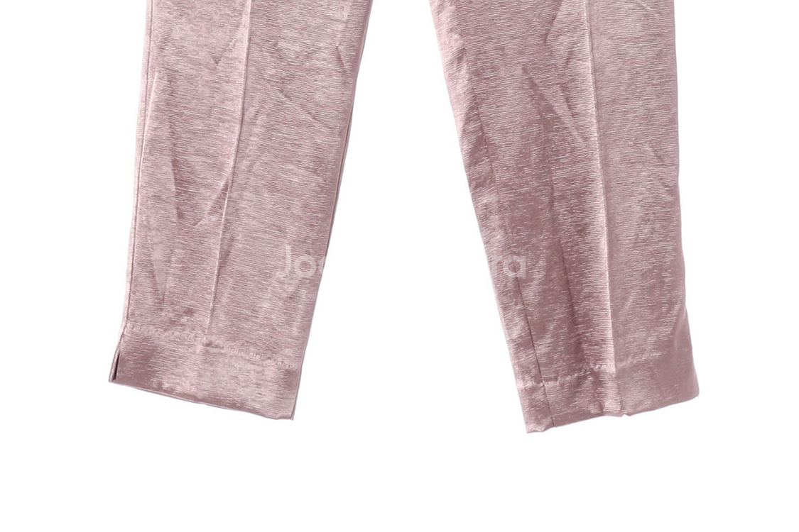 [XS]자라 메탈 핑크 핀턱 와이드 슬랙스 팬츠 바지--3