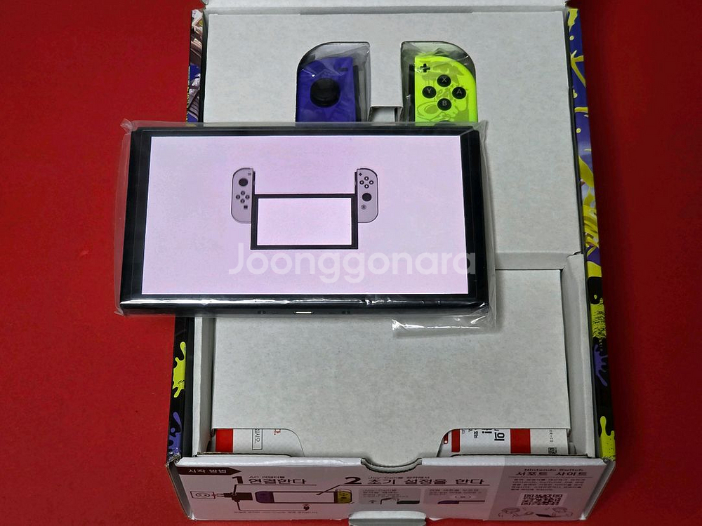 (신품)닌텐도스위치 스플래툰3 에디션+게임+파우치--1