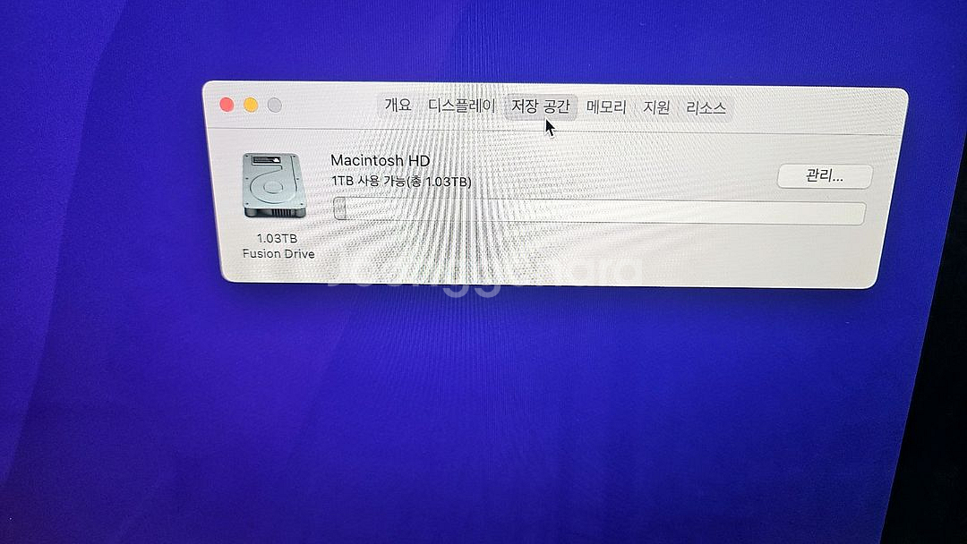(중고) 애플 iMac 27인치 Retina 5K (2017년형 / i5 / Radeon Pro 570 / 1TB)--5