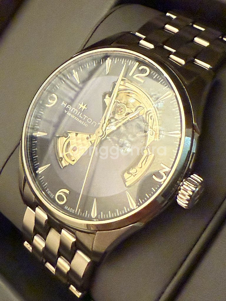 해밀턴 재즈마스터 오픈하트 42mm 청판--1