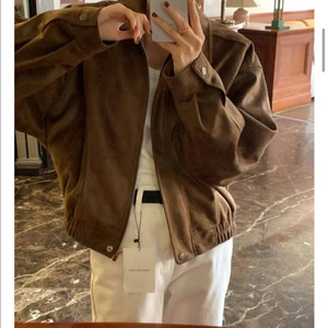 이너프 브라운 스웨이드 자켓 런던플랏 레이지샵