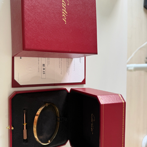 까르띠에 러브팔찌 로즈골드 21호