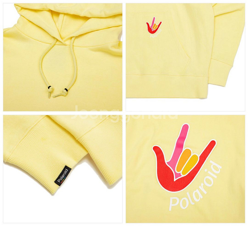 폴라로이드 POLAROID GO 후드티 레몬옐로우--1
