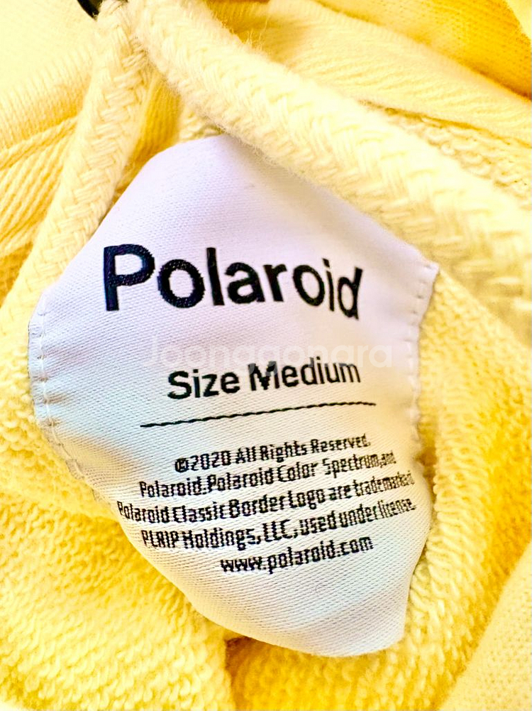 폴라로이드 POLAROID GO 후드티 레몬옐로우--5