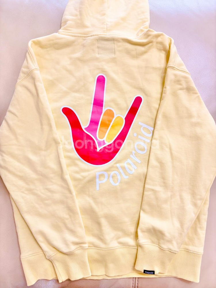 폴라로이드 POLAROID GO 후드티 레몬옐로우--7