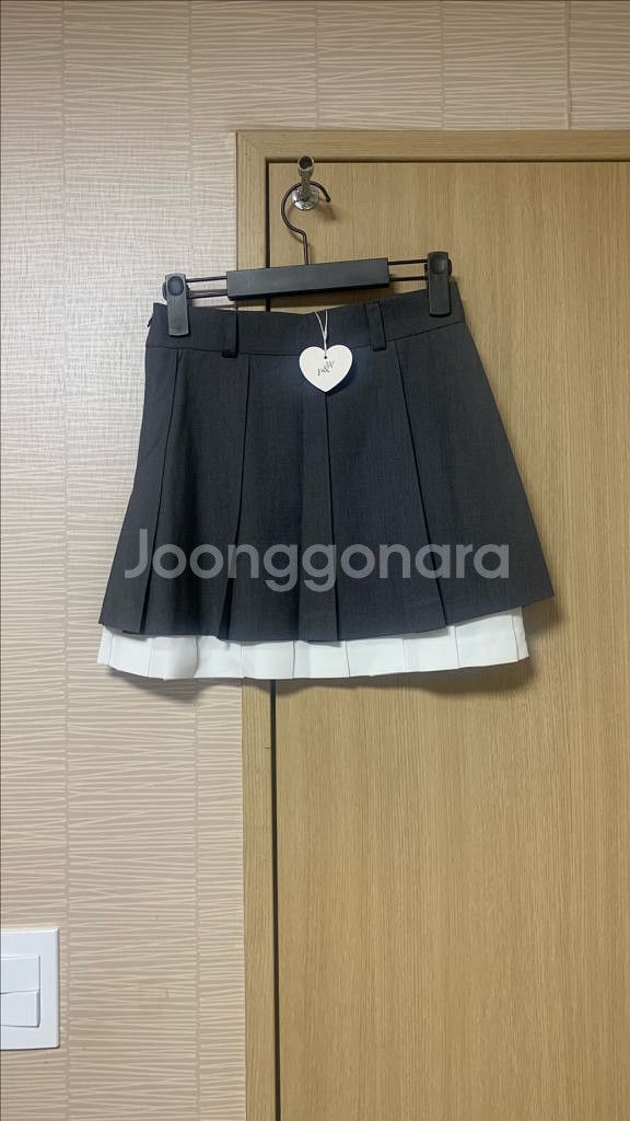 피터앤웬디 홍콩 플리츠 스커트 차콜 S--5