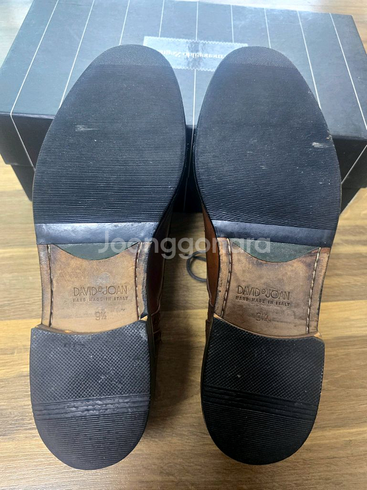 미국 David & Joan 브라운 옥스포드 슈즈 (Hand Made in Italy / US 9.5 사이즈)--2
