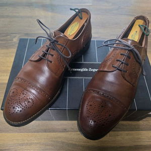 미국 David & Joan 브라운 옥스포드 슈즈 ( 이태리 수제화 남성 구두 / US 9.5 사이즈 )