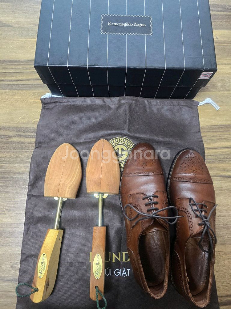 미국 David & Joan 브라운 옥스포드 슈즈 (Hand Made in Italy / US 9.5 사이즈)--7